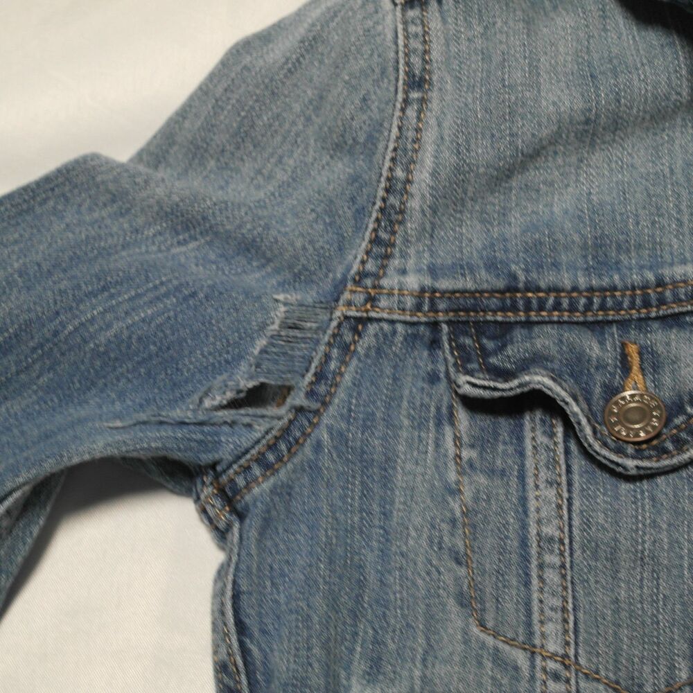 Garage Womens Denim Jacket Button Front Size XS/TP - Picture 4 of 6